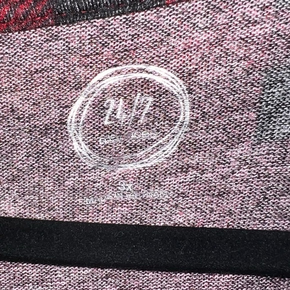 NWOT—24/7 Red Buffalo Plaid Flawless Tee—3X - Picture 5 of 8